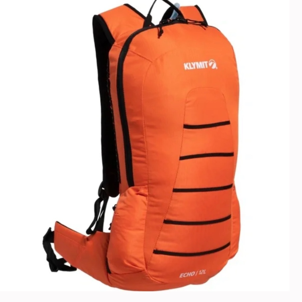 NWT - Klymit Echo 12-Liter Hydration Backpack - orange w/black trim BH - Picture 2 of 9